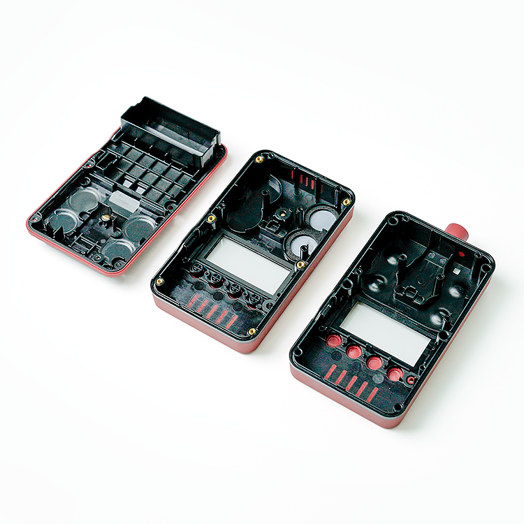 Emergency fire alarm housing double shot injection molding electronic housing